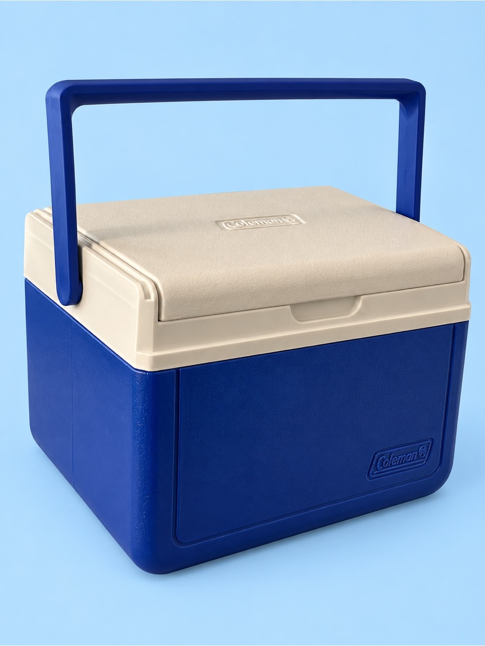 Vintage Coleman Personal Cooler – Blue & White